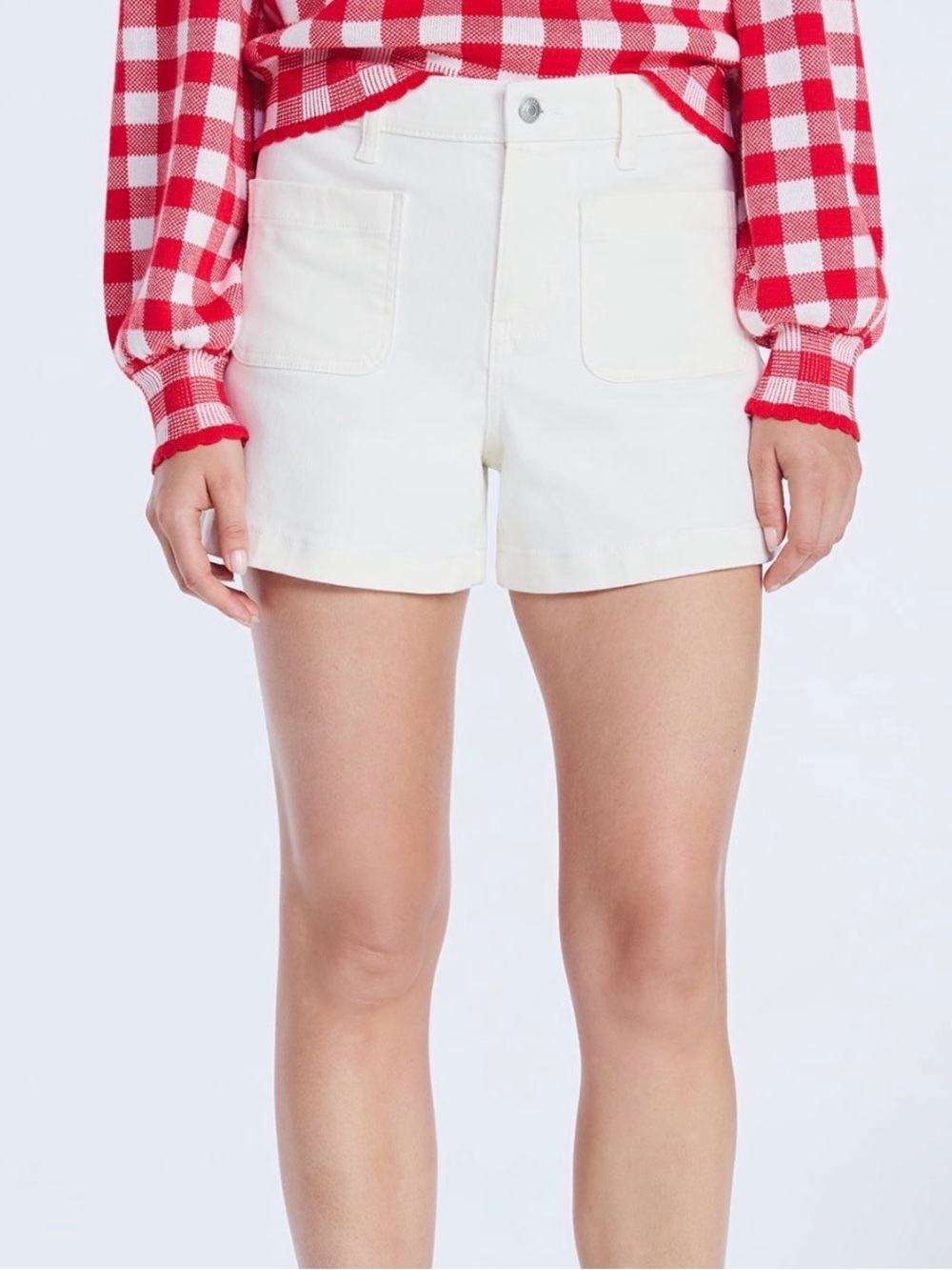 Free Assembly Cream High-Rise Pocket Women's Shorts